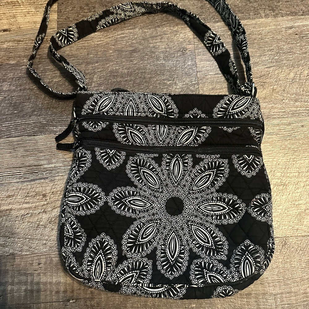 Black and White Patterned Women's Bag